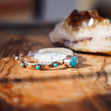The Desert Bloom Cuff in Egyptian & Lone Mtn Turquoise