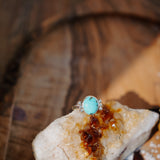 The Ellipsis Ring in Hubei Turquoise (Size 6.5)