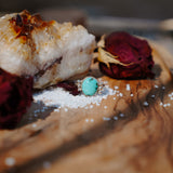 The Ellipsis Ring in Hubei Turquoise (Size 6.5)