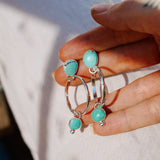 The Sundancer Hoops in Hubei Turquoise