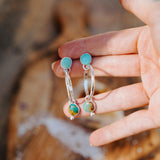 The Sundancer Hoops in Hubei Turquoise