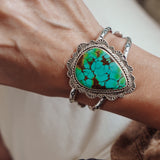Statement Cuff in Kingman Turquoise
