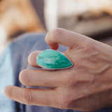 The Oasis Ring in Royston Turquoise (CHOOSE YOUR SIZE + STONE)