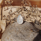 Ring in Rainbow Moonstone (Size 6.75)