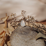 Ring in Rainbow Moonstone (Size 6.75)