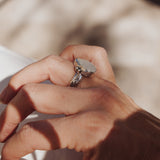 Ring in Rainbow Moonstone (Size 6.75)