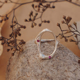 The Intueri Ring with Lab-grown Ruby (Size 6)