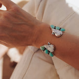 White Buffalo & Hubei Turquoise Cuff