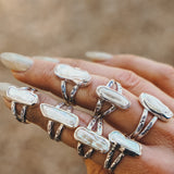 Not Your Mama's Pearl Rings (Size 7.5)