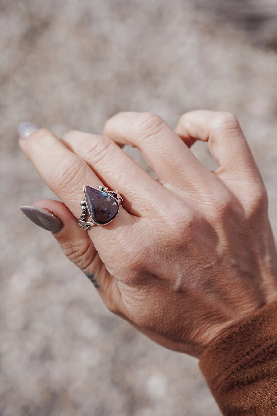 The Boulder Opal Ring (Size 9.5)