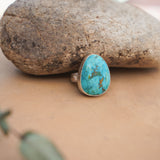 The Oasis Ring in Royston Turquoise (Size 8)