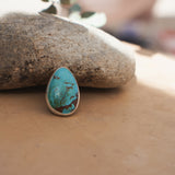 The Oasis Ring in Royston Turquoise (Size 7)
