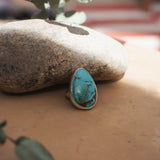 The Oasis Ring in Royston Turquoise (Size 7)