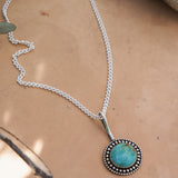 The Mirage Pendant in Royston Turquoise