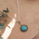 The Mirage Pendant in Royston Turquoise