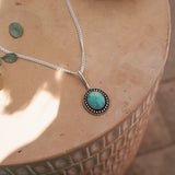 The Mirage Pendant in Royston Turquoise