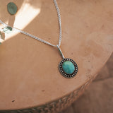 The Mirage Pendant in Royston Turquoise