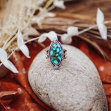 Kingman Turquoise Ring (Size 7.75)