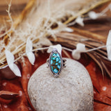 Kingman Turquoise Ring (Size 7.75)