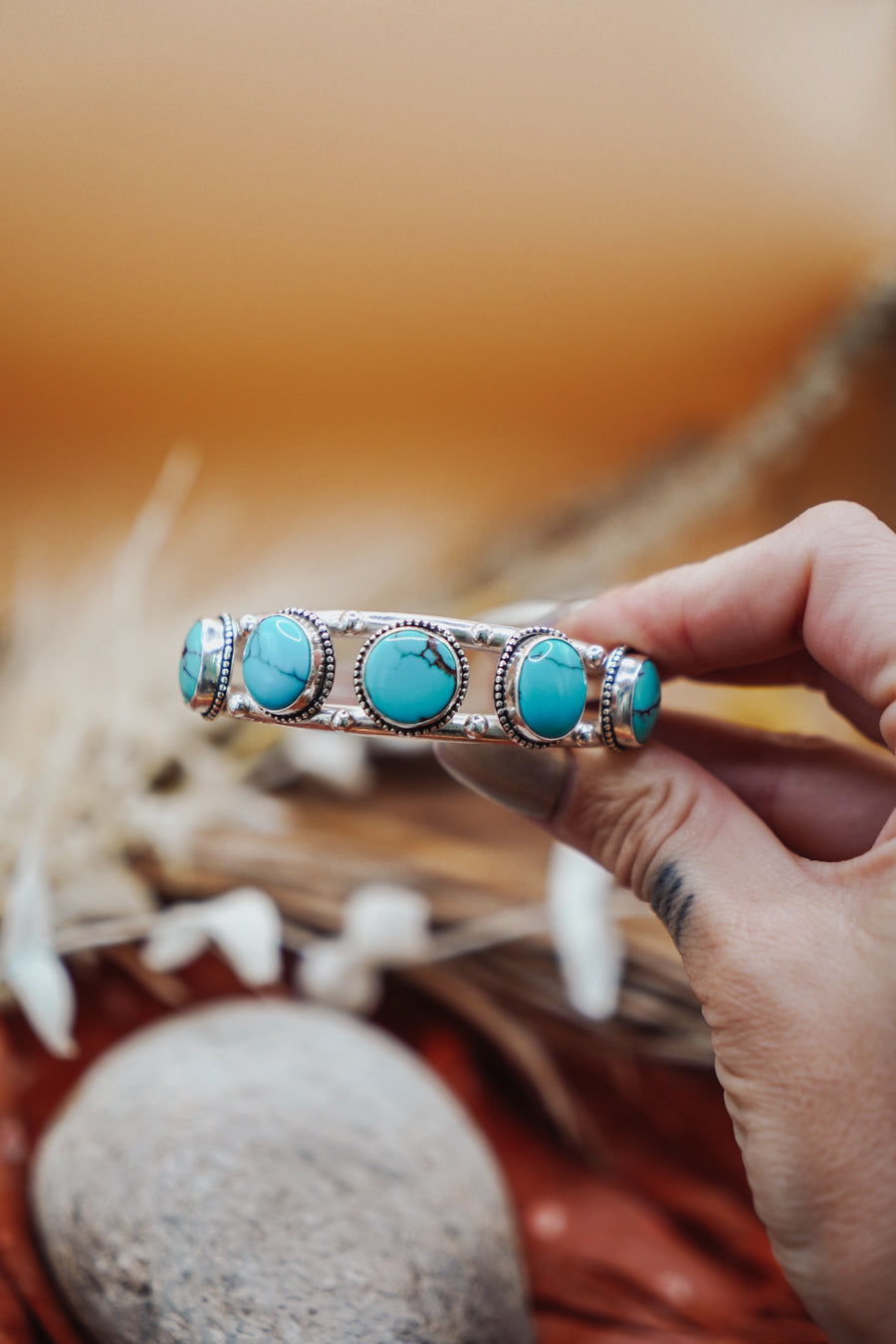 Statement Cuff in Egyptian Turquoise