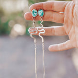 Serpent Earrings in Golden Hills