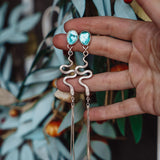 Serpent Earrings in Golden Hills