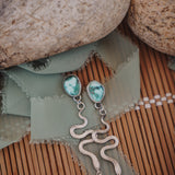 Serpent Earrings in Golden Hills