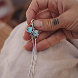 Fringe Earrings in Golden Hills Turquoise