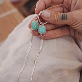 Fringe Earrings in Campitos Turquoise