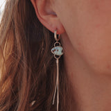 Fringe Earrings in Golden Hills Turquoise