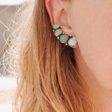 Ear Crawler + Stud Combo in Hubei Turquoise