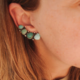 Ear Crawler + Stud Combo in Hubei Turquoise