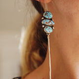 Cairn Earrings in Golden Hills Turquoise