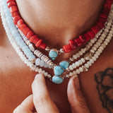 Golden Hills Choker w/ Pearl Beads