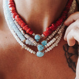 Golden Hills Choker w/ Pearl Beads