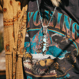 Statement Pendant in Kingman Turquoise