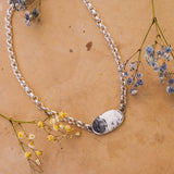 Rolo Chain Choker in White Buffalo