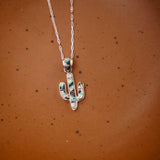 Saguaro Inlay Pendant