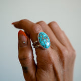 Whitewater Turquoise Ring (Size 8)