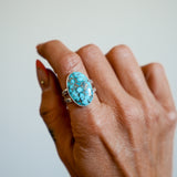 Whitewater Turquoise Ring (Size 8)