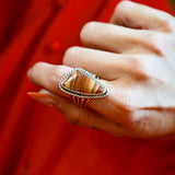 Statement Ring in Jasper (Size 7.25)