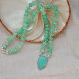Pre-Order: Summer Breeze Necklace in Aventurine with Turquoise