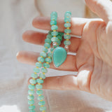 Pre-Order: Summer Breeze Necklace in Aventurine with Turquoise