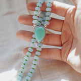 Pre-Order: Summer Breeze Necklace in Aventurine with Turquoise