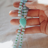 Pre-Order: Summer Breeze Necklace in Aventurine with Turquoise