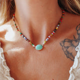 Mixed Up Choker No. 2 in Campitos Turquoise