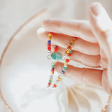 Mixed Up Anklet in Turquoise