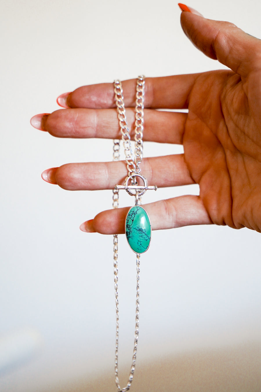 Toggle Necklace in Hubei Turquoise