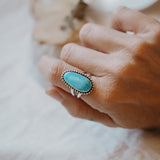 Traveler Ring in Hubei Turquoise (Size 8)