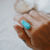 Traveler Ring in Hubei Turquoise (Size 9.5)